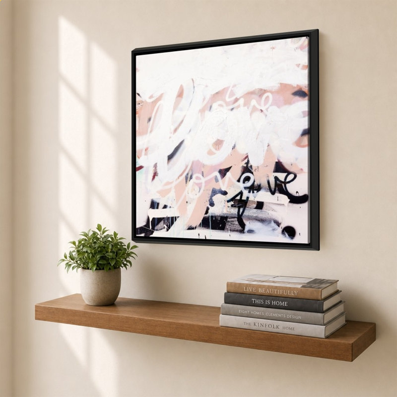 «Love on Steroids» par Kent Youngstrom - impression sur toile, H 40 po x l 40 po, Noir