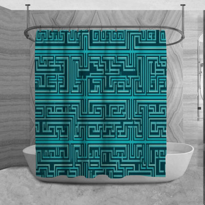Geometric Shower Curtain