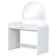 Table de coiffeuse 39 "avec miroir, miroir éclairé à écran tactile, coiffeuse avec tiroir pour chambre à coucher, coiffeuse