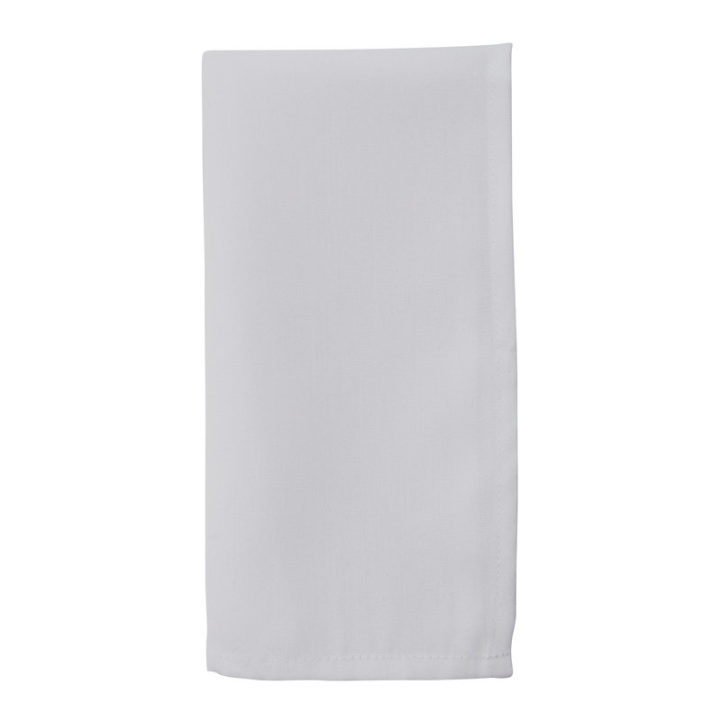 Evansville Polyester Square Napkin, White