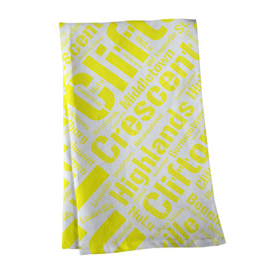 Serviette à thé « districts »
