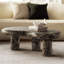Table basse d'extérieur en faux marbre Elowen