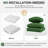 9-pcs 4" Thick Patio Cushion Covers – Water-repellent Replacements For 4-seat Sectional Sofa-851718376