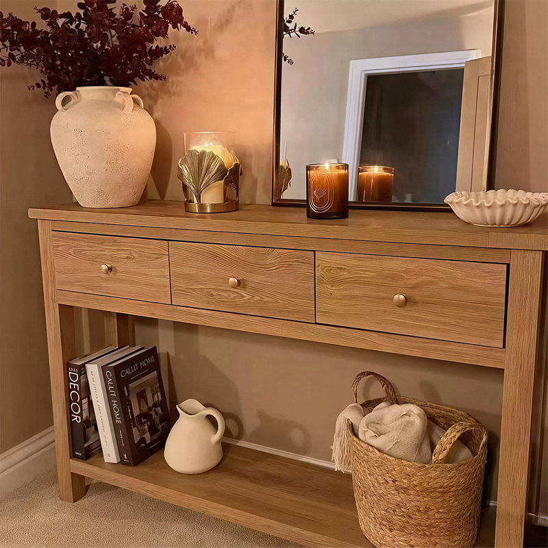 Armoire de rangement de style européen de luxe minimaliste, H 29,53 po x l 55,11 po x P 14,17 po
