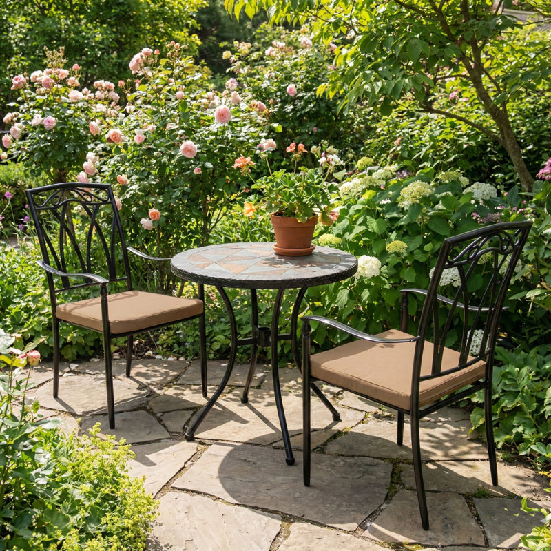 Tobarra 2 Seater Bistro Set with Cushions