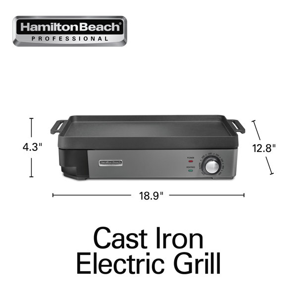 Asador eléctrico Hamilton Beach 31612 120V negra