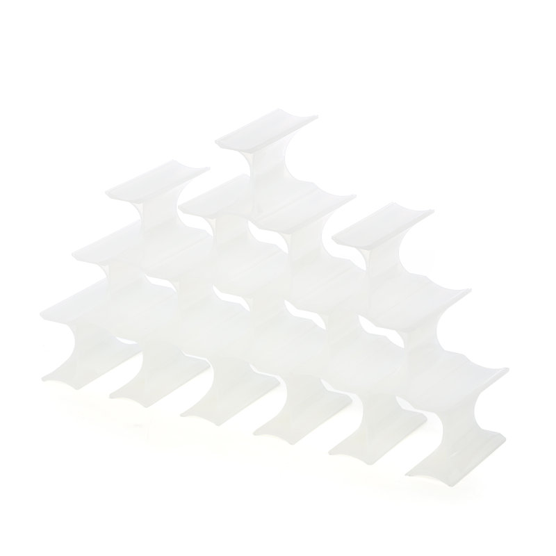 Infinity 10 Bottle Tabletop Wine Bottle Rack, White