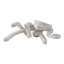 Figurine éléphant en résine - objets décoratifs, décor de cuisine et statue décorative pour le salon, le vestibule ou le bureau - sculpture animalière faite à la main, 12,75 po, blanc