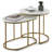 Modern Marble Look Stacking Nesting Coffee Table Set