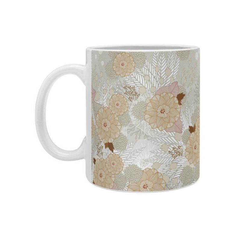 Grande tasse à café blanc frost