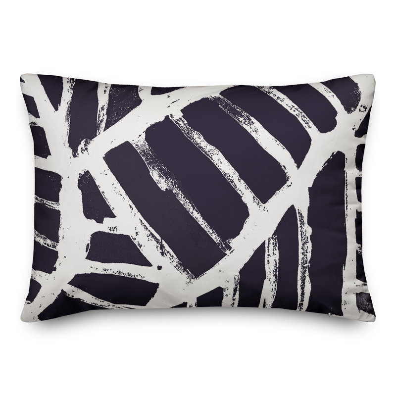  Housse et insert de coussin d'extérieur pour l'extérieur, Géométrique 1, Bleu marine