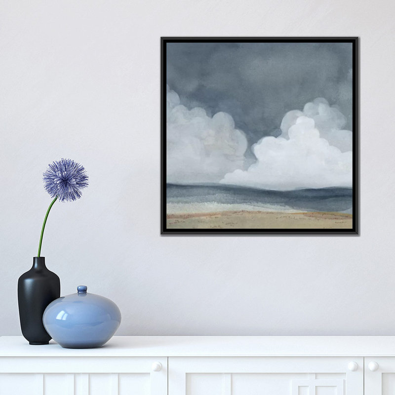 «Cloud Landscape II», reproduction sur toile, H 12 po x l 12 po x P 1,5 po, Pas de tapis, Toile avec cadre doré