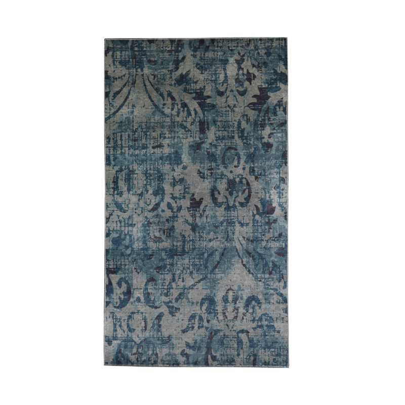 Premium Hall Carpet, 3.3 x 6.6 Feet, 100% Polyester, 0.3 in Pile Height | Antibacterial, Non-Slip Underside, Machine Washable | Elegant 3D Digital Print Design, Perfect for Entryways & Living Rooms