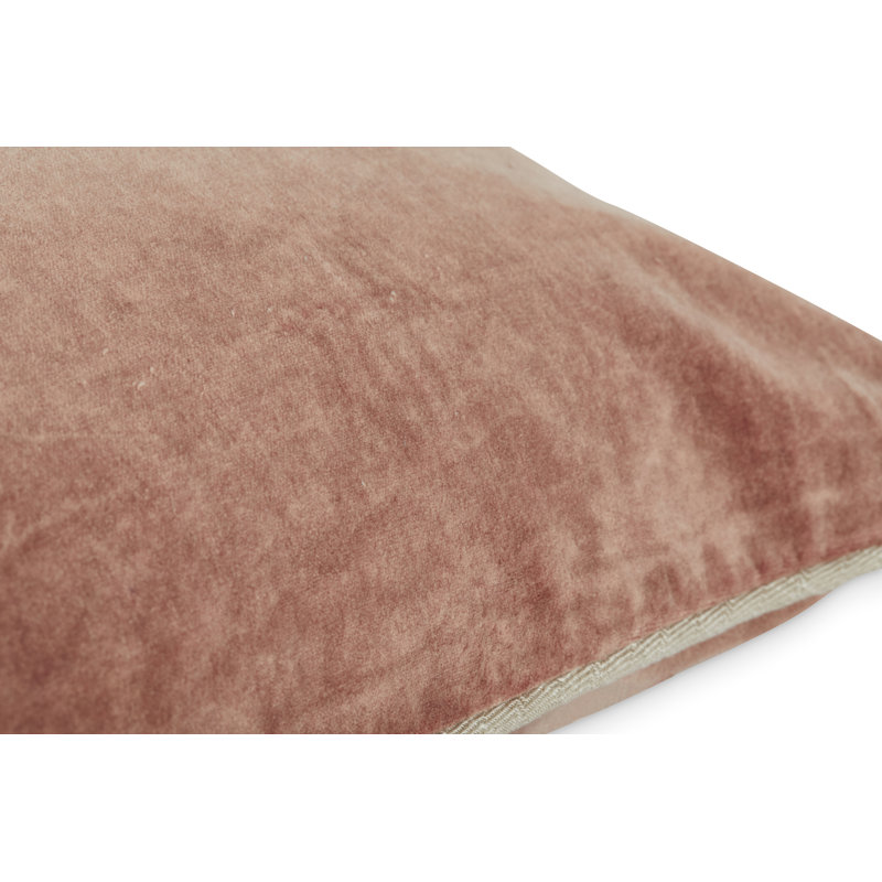 Goodall Reversible Throw Pillow, Rectangle 14"H x 20"W, Red Brown