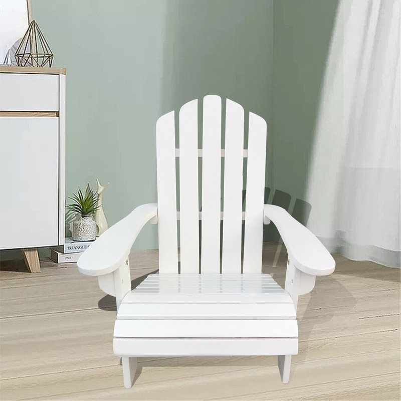Chaise Adirondack d'extérieur ou d'intérieur en bois pour enfants