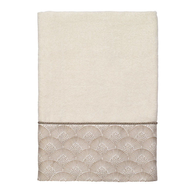 Gerri 100% Cotton Midweight Fingertip Towel, Ivory