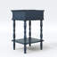 Table de chevet 25 po à 1 tiroir avec prises de charge intégrées, table de bout avec placage en bois massif (assemblage minimal requis)-1480853209-1492585306