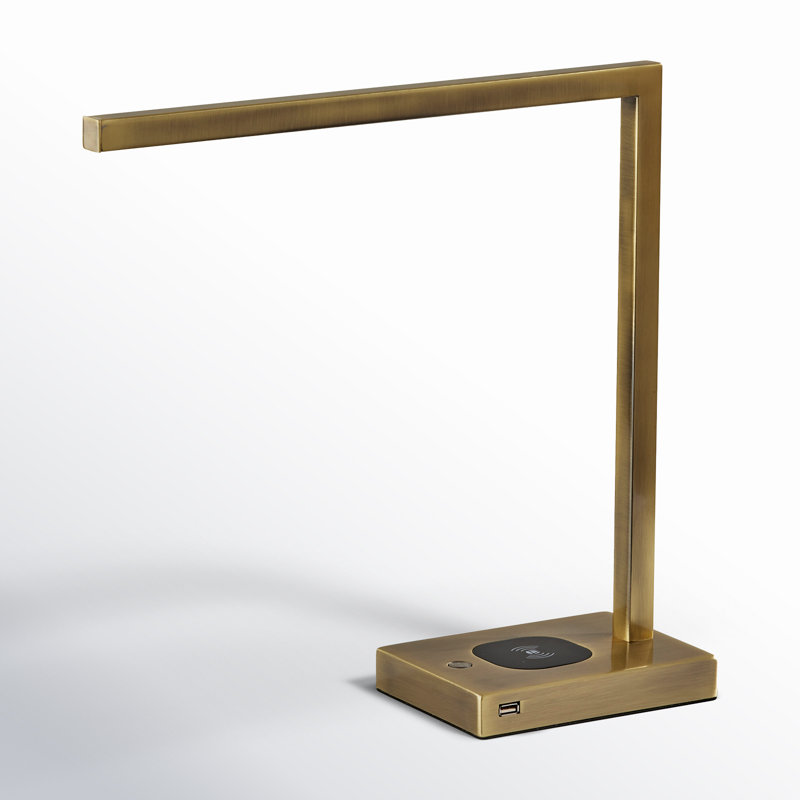 Capri Metal USB Desk Lamp, Gold