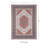 Breedlove Traditional Machine Woven Flatweave Red and Navy Area Rug with Non Skid Backing-1982013032