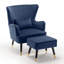 Ivanka 77Cm Wide Armchair and Ottoman-1420112676-1474568193
