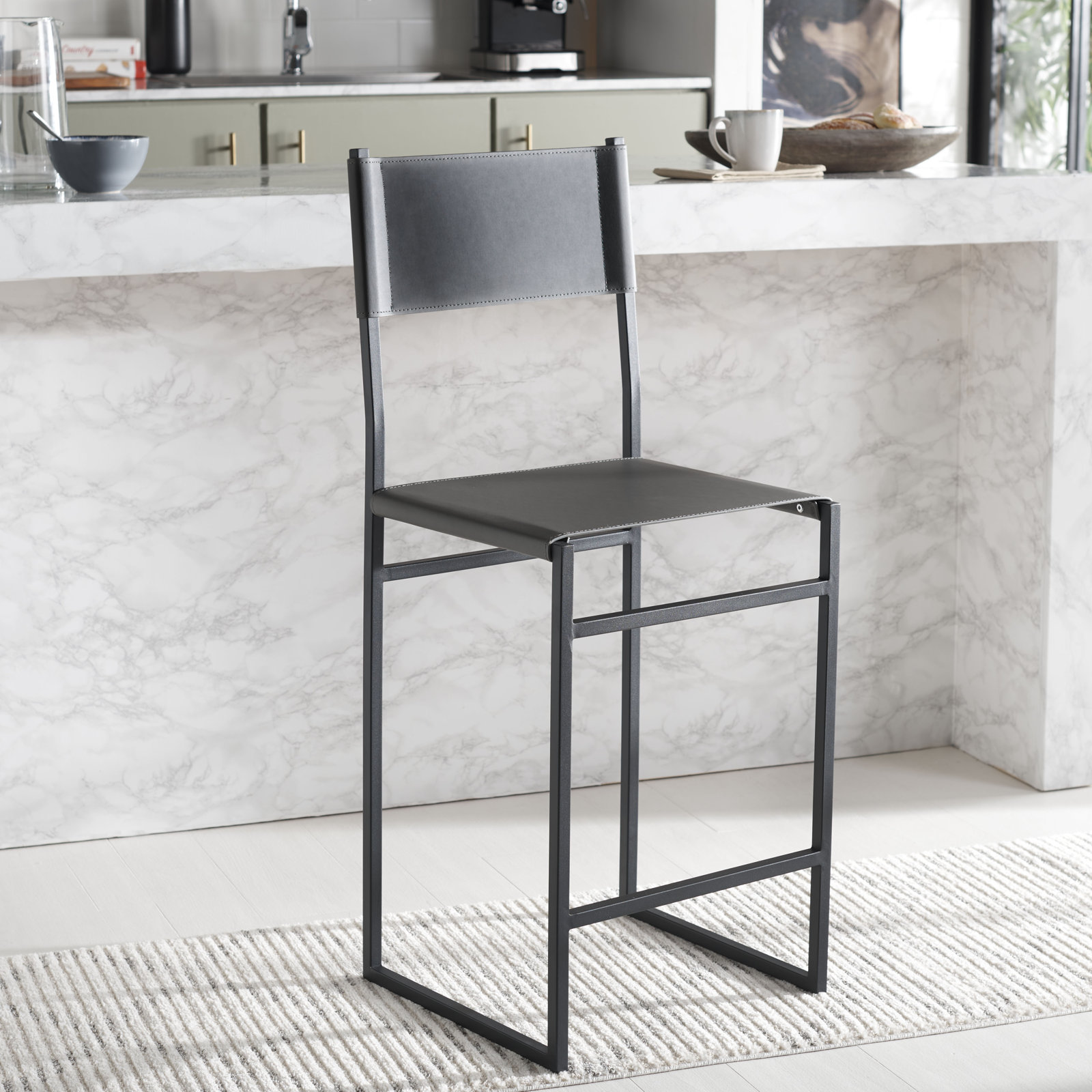 Fairbanks Bar & Counter Stool, Gray, Counter Stool (26" Seat Height)