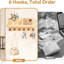 Wood Wall Organizer with Key Hooks-1755951936