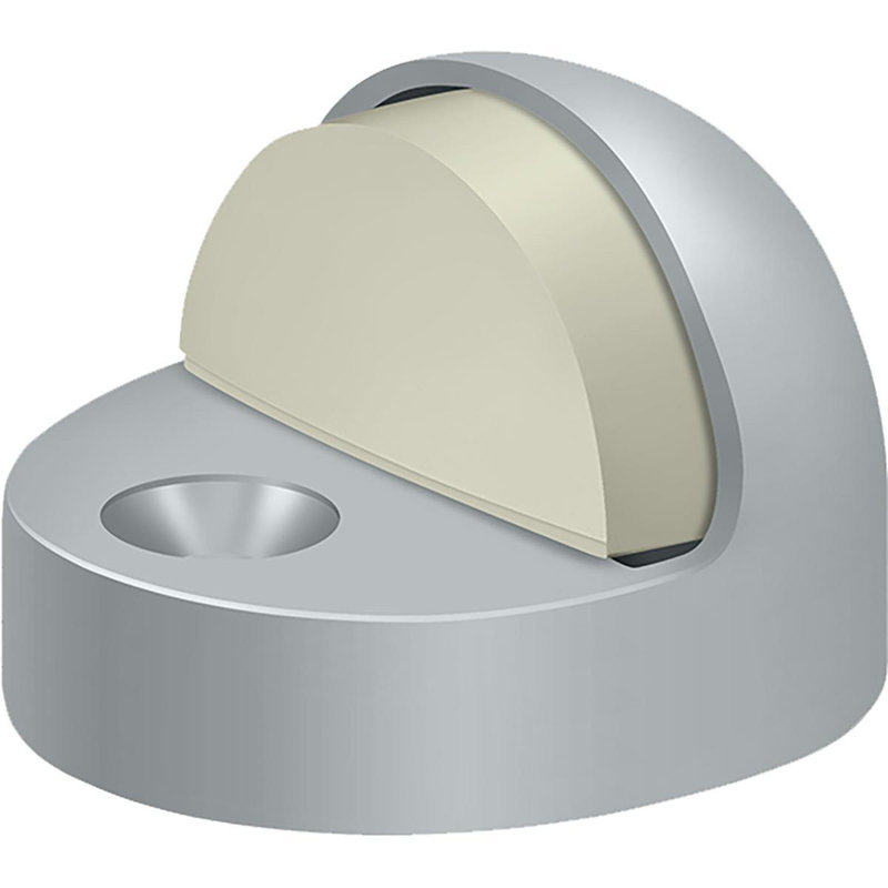 Kick Stop, Brushed Chrome, 34.92" H x 44.45" W x 44.45" D
