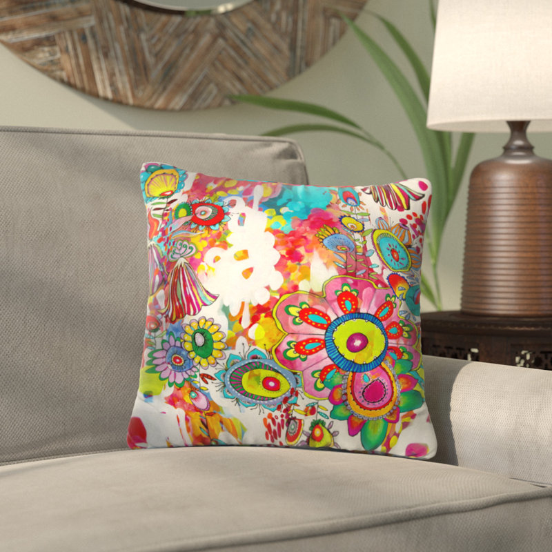 Stephanie Corfee Outdoor Square Pillow Cover & Insert, 16" x 16"