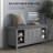 8 Pair Shoe Storage Bench with Sliding Doors-1978173020