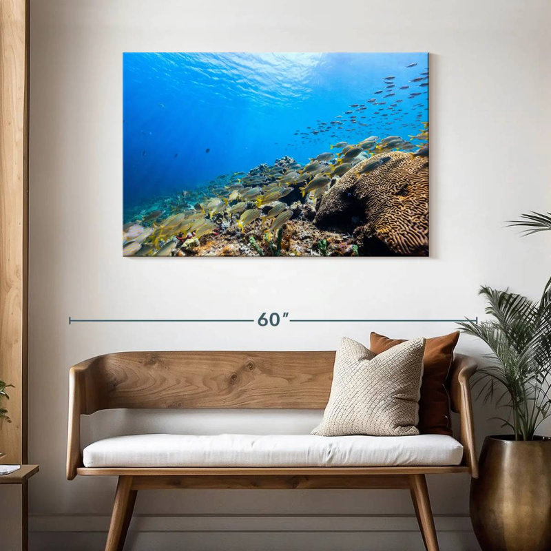 St. lucia ocean life Aletra, H 30 po x l 45 po