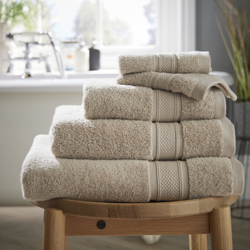 Luxury Zero Twist 100% Cotton Bath Towel, Stone