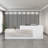 L-Shaped Reception Desk with Lockable Drawers, Computer Desk, and Storage Shelves/Front Desk-1932690582-1932690583
