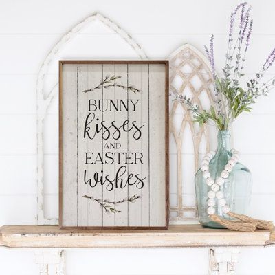 Lapins, bisous et vœux de Pâques blanchis