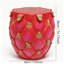 Tabouret surdimensionné 13,4 po en résine de fruit du dragon, table d'appoint polyvalente et support pour plante