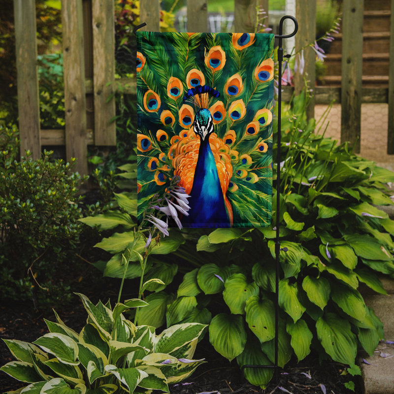 Drapeau de jardin paon_DAC3250