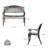 Arnessa Aluminum Outdoor Bench-1608605011