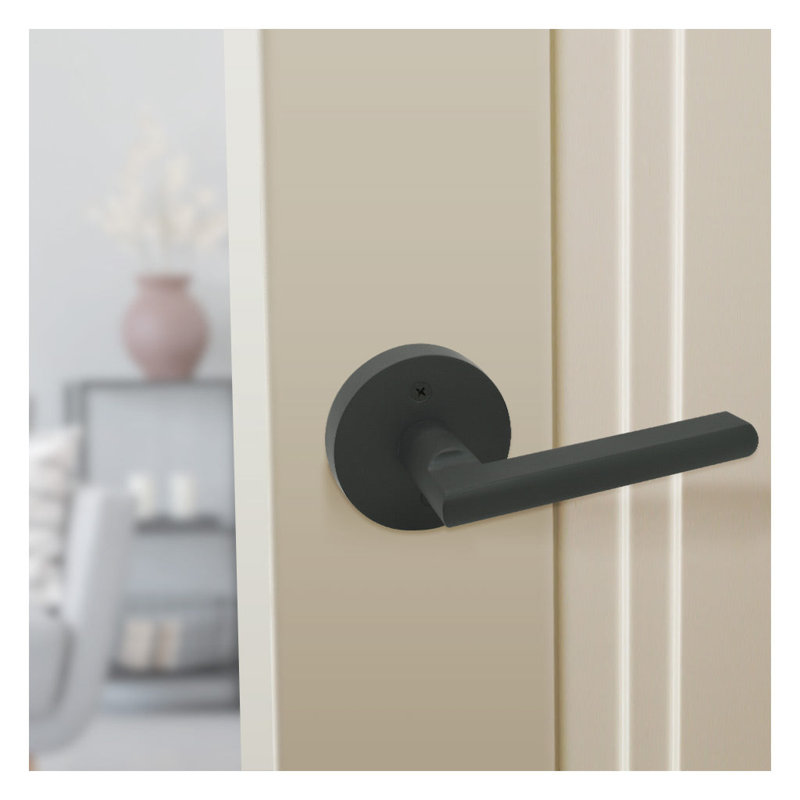 Matte Black Double Dummy Door Lever