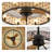 24" Bay Isle Home™ Caged Ceiling Fan with Lights Including Light Kit,  Farmhouse Ceiling Fans with App/Remote Control