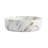 Above Counter Ceramic Basin For Bathroom, Featuring Golden Lines In White, High - Temperature Fired, Easy To Clean, 15.7 Inches Round Art Sink Bathroom Counter, Quality Glaze, Low Water Absorption,
