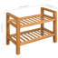 4 Pair Solid Wood Shoe Rack