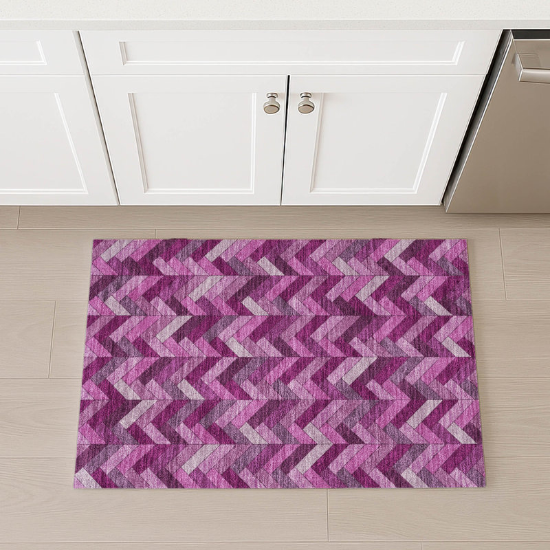 Machine Washable Indoor/Outdoor Chantille ACN2296 Geometric Rug, Rectangle 1'8" x 2'6"