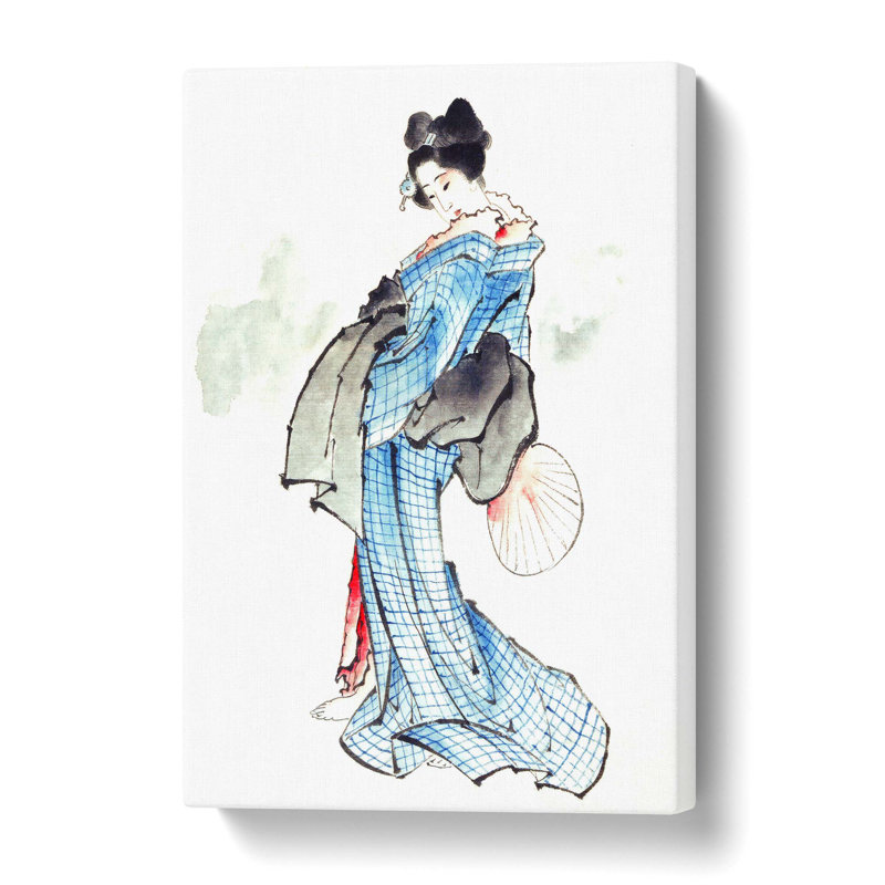 Beautiful Geisha by Katsushika Hokusai - Wrapped Canvas, 50 cm H x 35 cm W