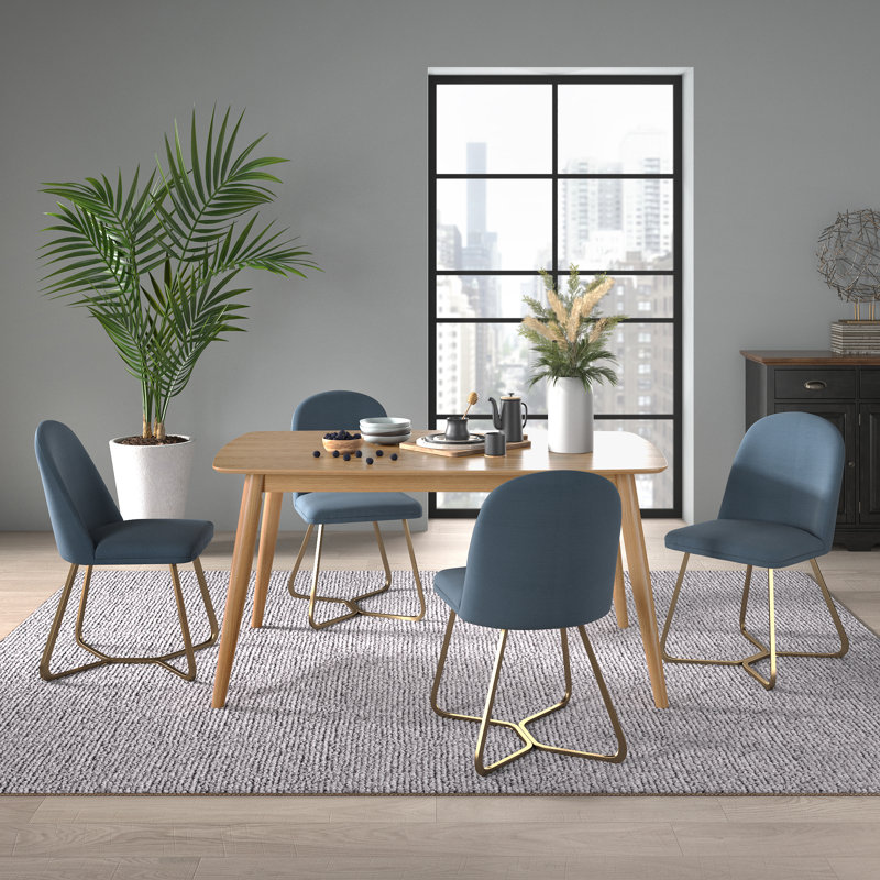 Ensemble de salle à manger Colson, H 29,33 po x l 59,06 po x P 35,44 po, Tanné, Gris