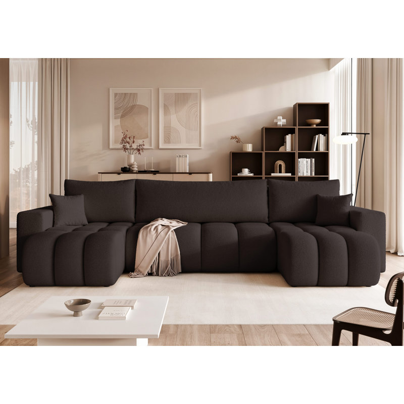 5 Seater Sofa Bed, Black