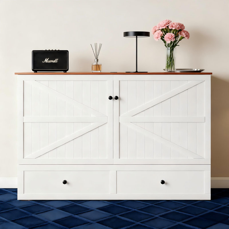 Lit escamotable avec station de charge intégrée, lit armoire de grande taille avec tiroirs de rangement, pour salon, appartement, chambre à coucher