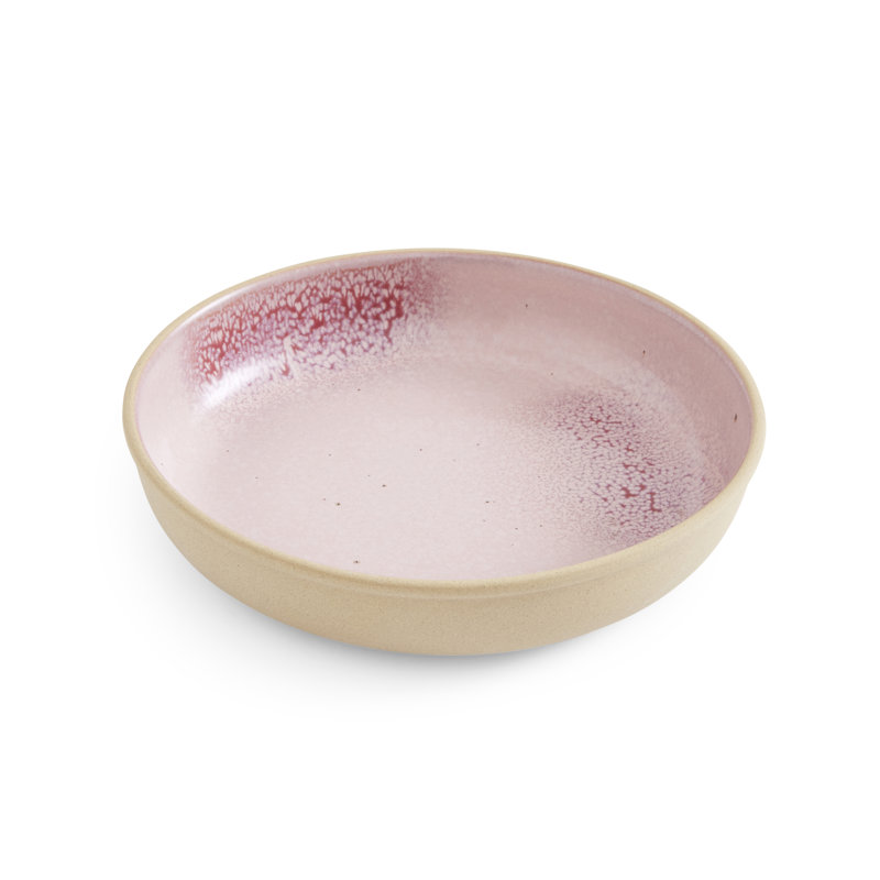 PORTMEIRION MINERALS SET OF 4 LOW BOWL ROSE QUARTZ 8.7"