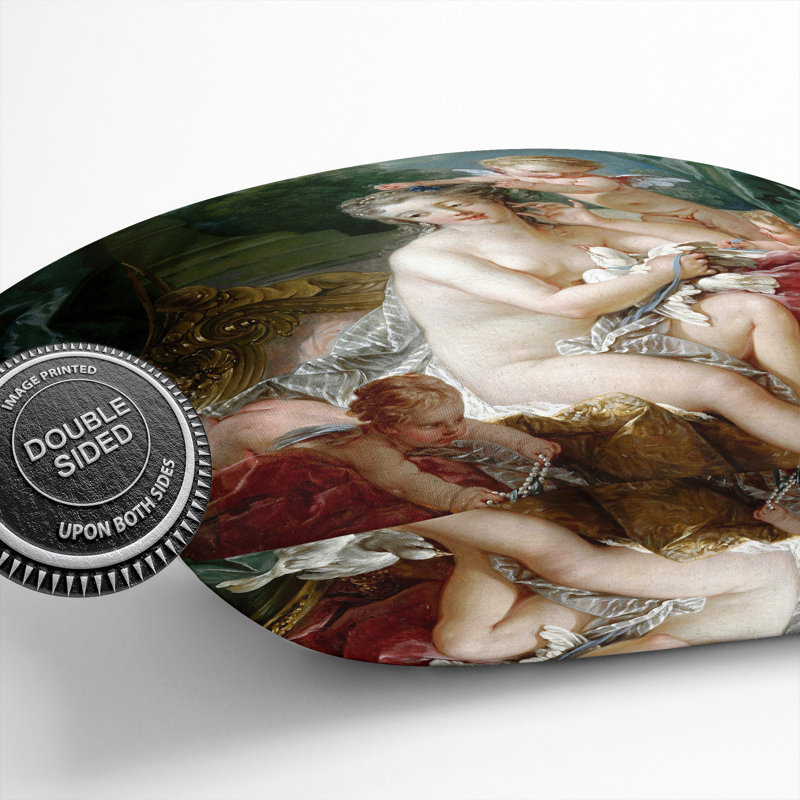 Seated with Cupids Scatter Cushion with Filling, 55cm H x 55cm W x 20cm D