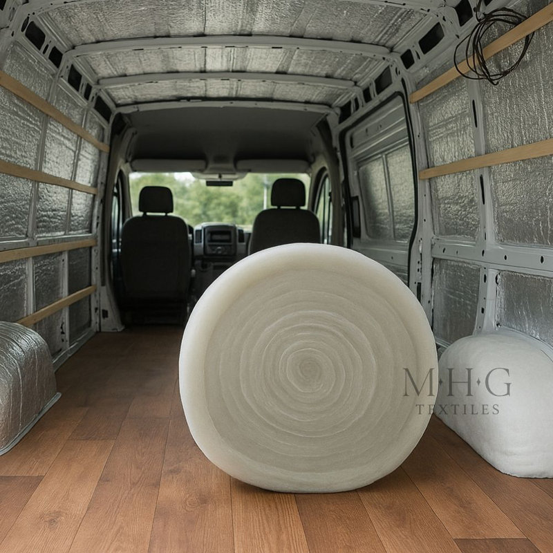 MHG Textiles Campervan Insulation Roll – Non-Itch Polyester Thermal Van Lining, Easy DIY Install For Campervans & Caravans