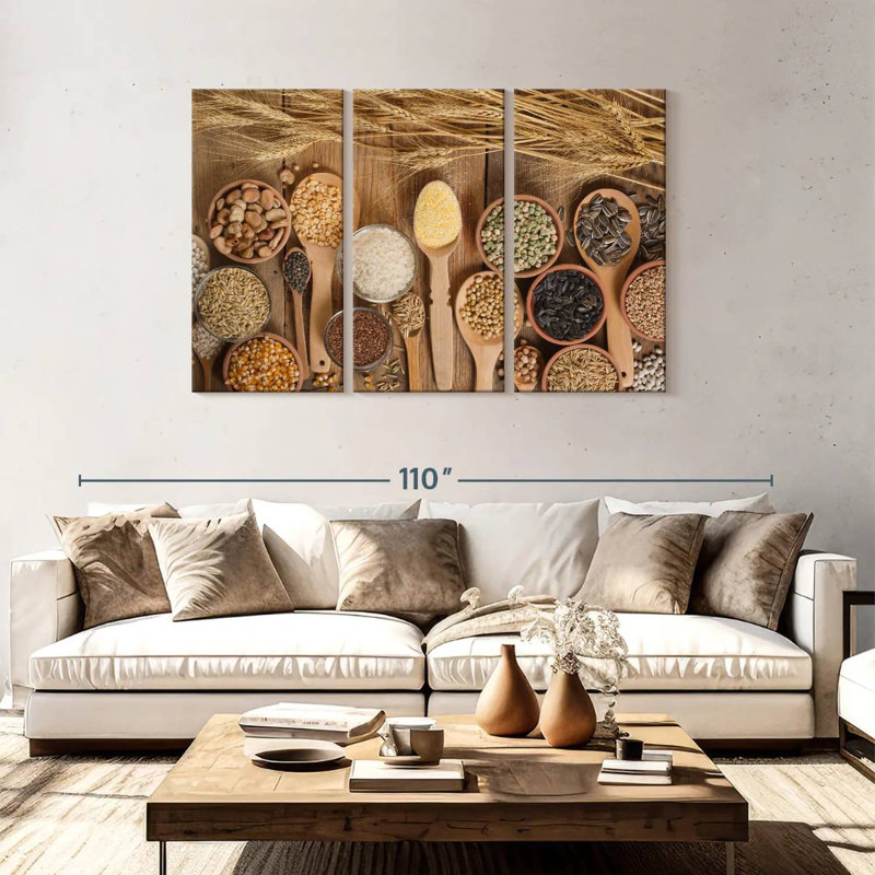 Harnek Rustic Kitchen Grains, 48" H x 74" W