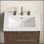 Lavabo de salle de bain en cÃ©ramique de 24 pouces avec trous prÃ©-percÃ©s, pour un dÃ©cor moderne et une installation facile